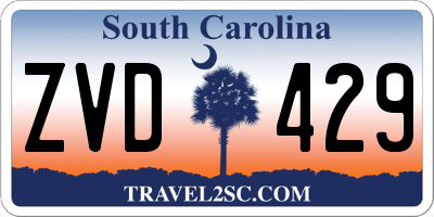 SC license plate ZVD429