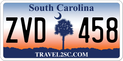 SC license plate ZVD458