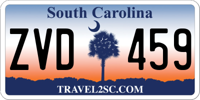 SC license plate ZVD459
