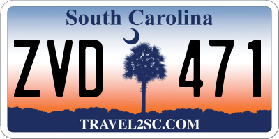 SC license plate ZVD471