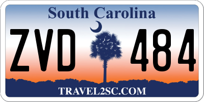 SC license plate ZVD484