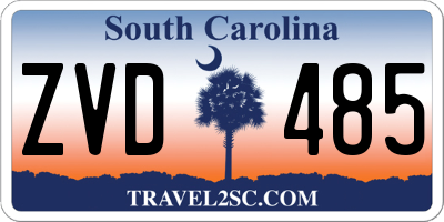 SC license plate ZVD485