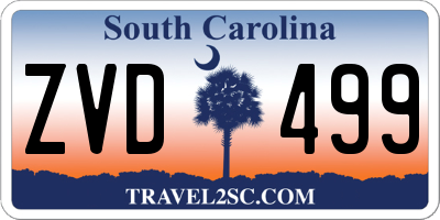 SC license plate ZVD499