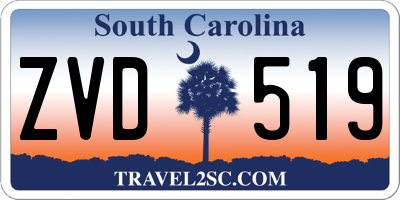 SC license plate ZVD519