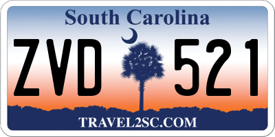 SC license plate ZVD521