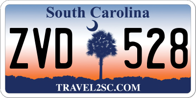 SC license plate ZVD528