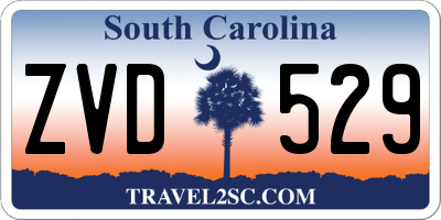 SC license plate ZVD529