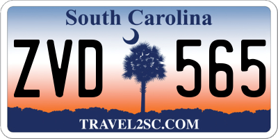 SC license plate ZVD565