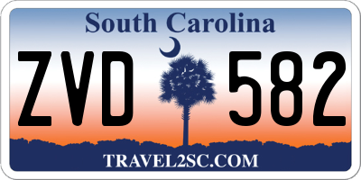 SC license plate ZVD582