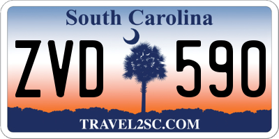 SC license plate ZVD590