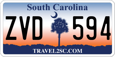 SC license plate ZVD594