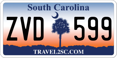 SC license plate ZVD599