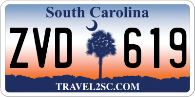 SC license plate ZVD619