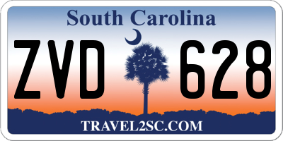 SC license plate ZVD628