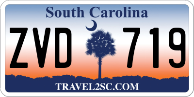 SC license plate ZVD719
