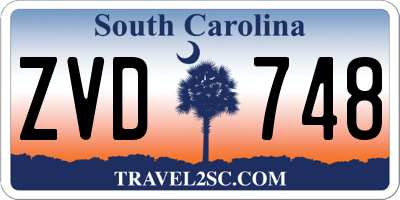 SC license plate ZVD748