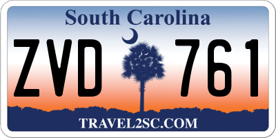 SC license plate ZVD761