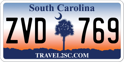 SC license plate ZVD769