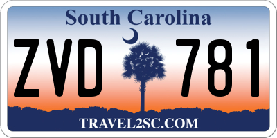 SC license plate ZVD781