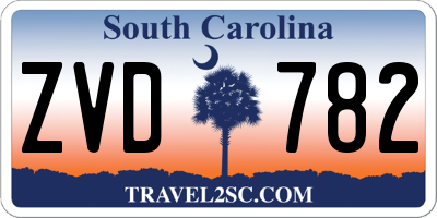 SC license plate ZVD782
