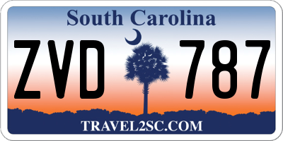 SC license plate ZVD787