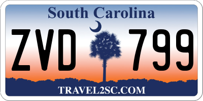 SC license plate ZVD799