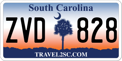 SC license plate ZVD828
