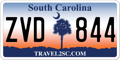SC license plate ZVD844