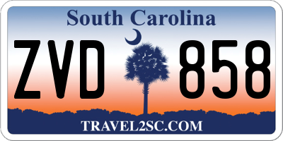 SC license plate ZVD858