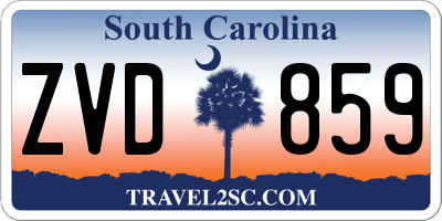 SC license plate ZVD859