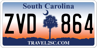 SC license plate ZVD864