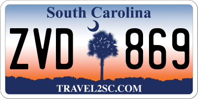 SC license plate ZVD869