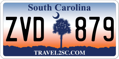 SC license plate ZVD879