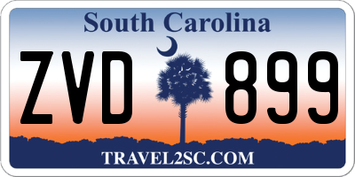 SC license plate ZVD899