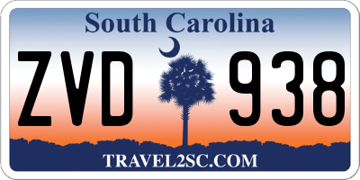 SC license plate ZVD938