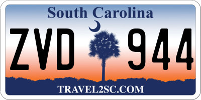 SC license plate ZVD944