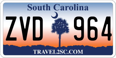 SC license plate ZVD964