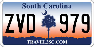 SC license plate ZVD979