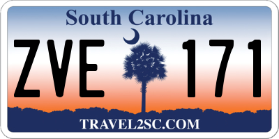 SC license plate ZVE171