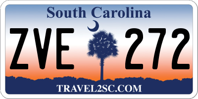SC license plate ZVE272