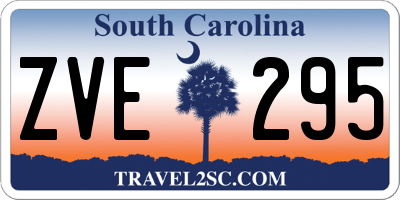 SC license plate ZVE295