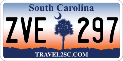 SC license plate ZVE297