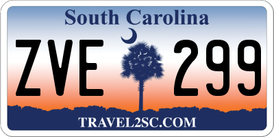 SC license plate ZVE299