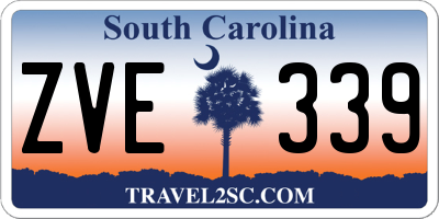 SC license plate ZVE339