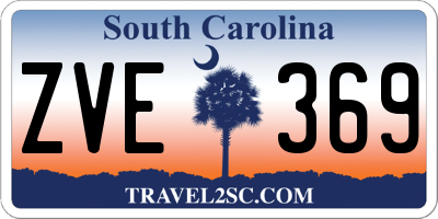 SC license plate ZVE369