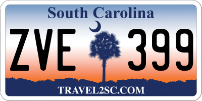 SC license plate ZVE399