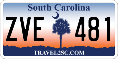 SC license plate ZVE481