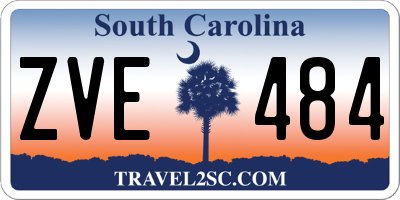 SC license plate ZVE484