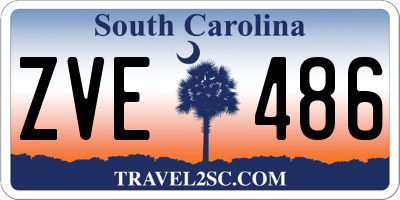 SC license plate ZVE486