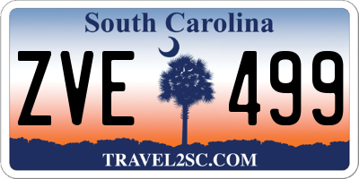 SC license plate ZVE499